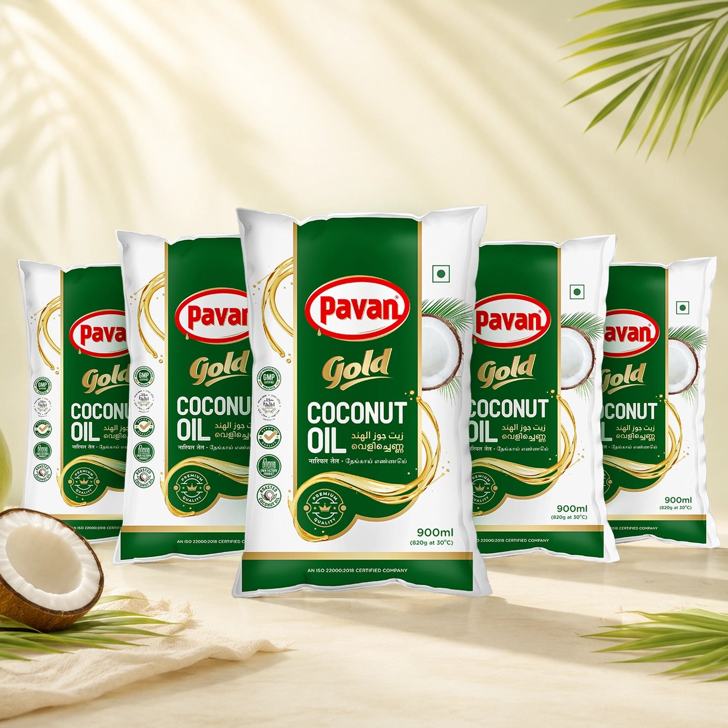 Coconut Oil Super Saver Pack 900mlx5