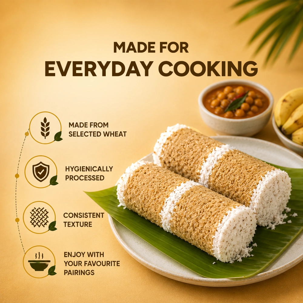 Steamed Wheat Puttu Podi