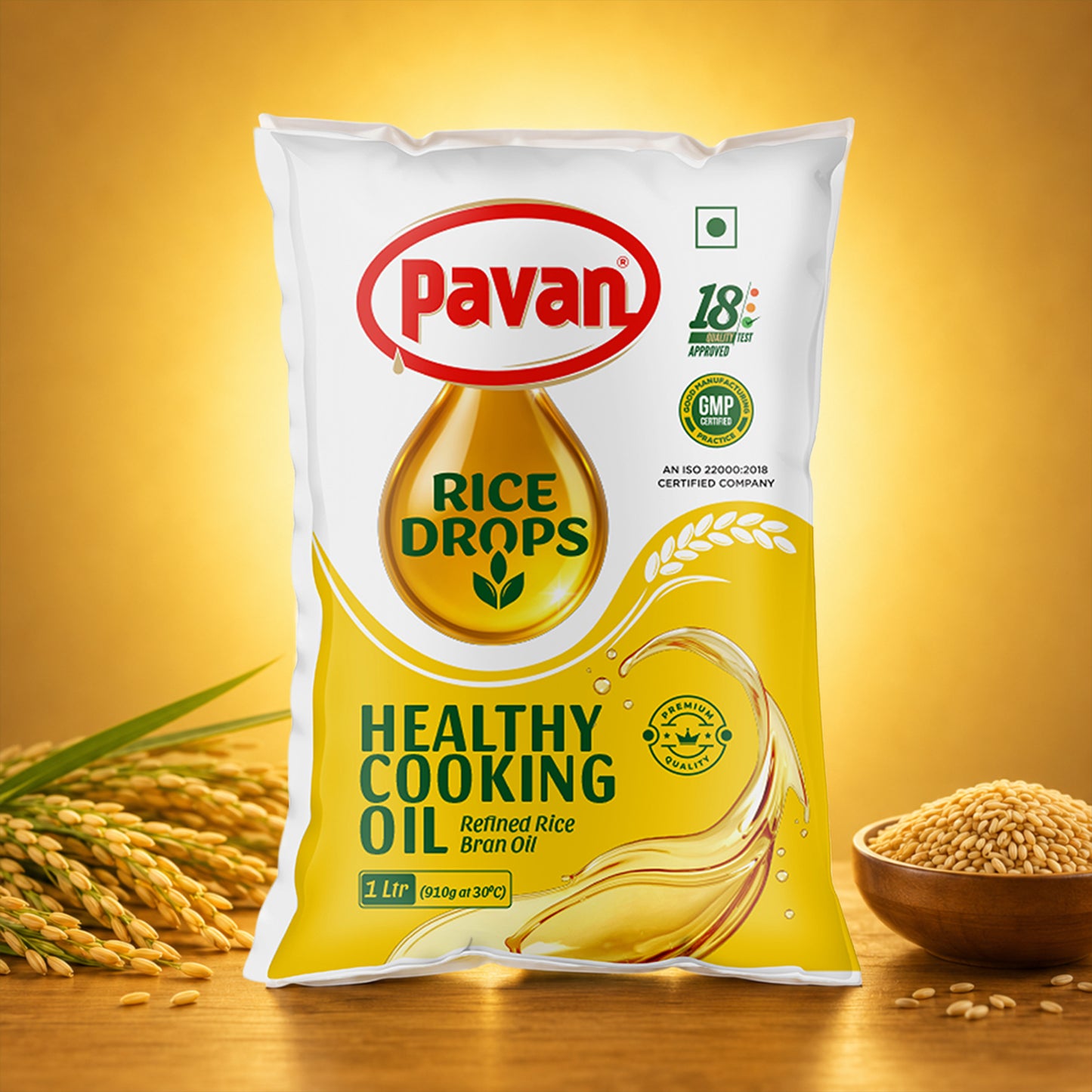 Rice Drops Rice Bran Oil 1 L