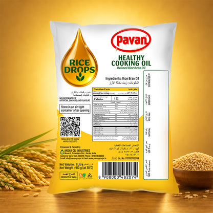 Rice Drops Rice Bran Oil 1 L