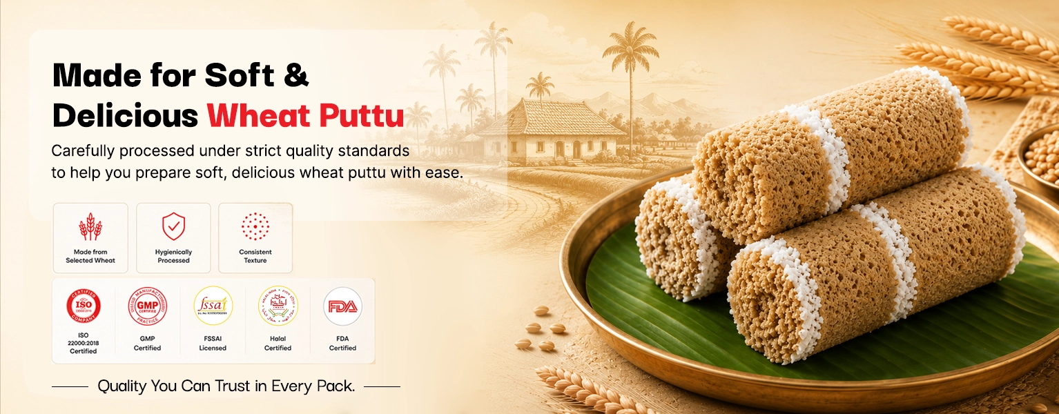 Steamed Wheat Puttu Podi